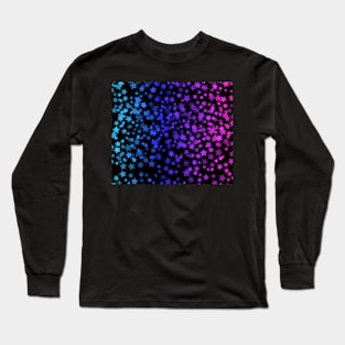 Blue and Purple Stars In Space Long Sleeve T-Shirt